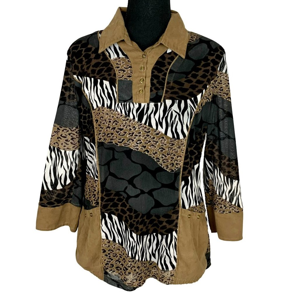 Patchwork Blouse by Marie Claire